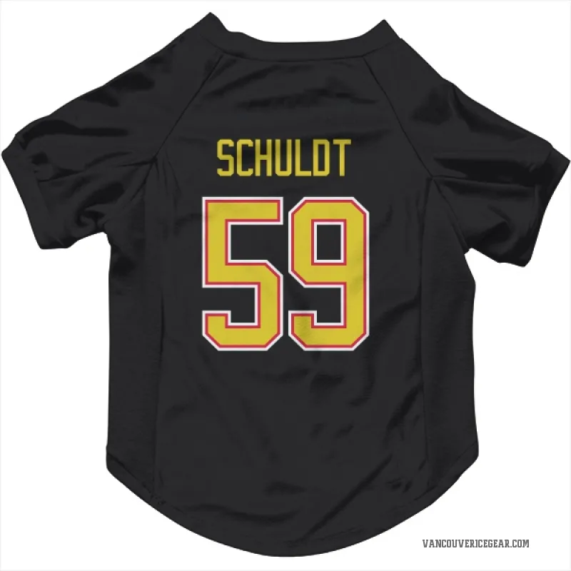 Jimmy Schuldt  Black Vancouver Canucks  Cat & Dog Pet Jersey