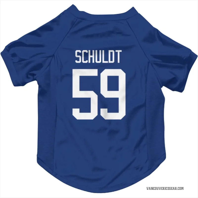 Jimmy Schuldt  Blue Vancouver Canucks  Cat & Dog Pet Jersey