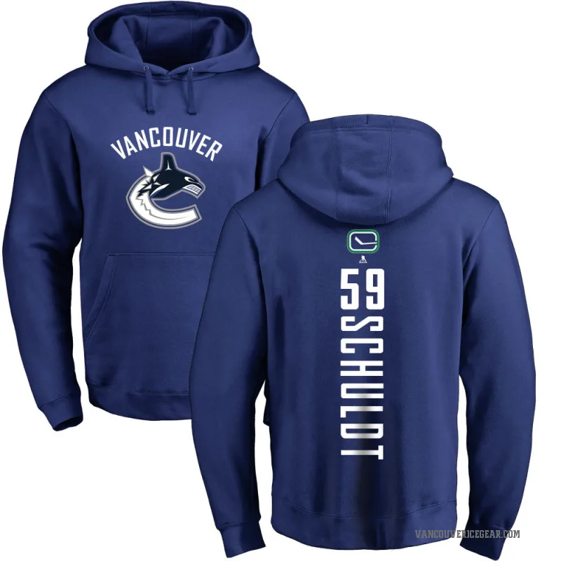 Jimmy Schuldt Men's Royal Vancouver Canucks Branded Backer Pullover Hoodie