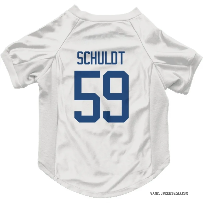 Jimmy Schuldt  White Vancouver Canucks  Cat & Dog Pet Jersey