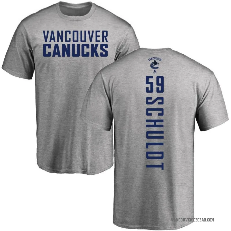 Jimmy Schuldt Youth Ash Vancouver Canucks Backer T-Shirt -