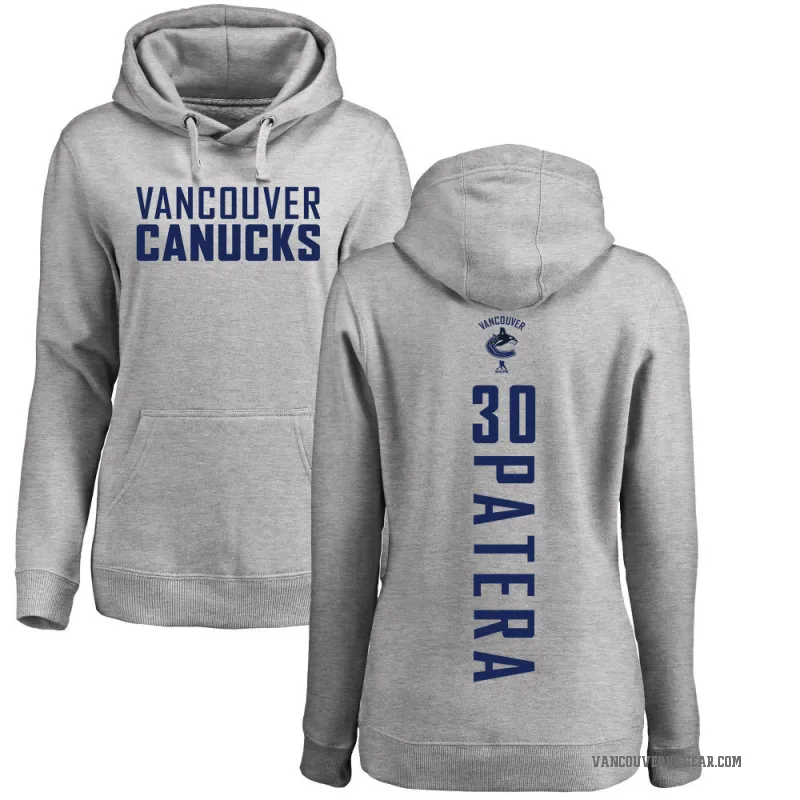 Jiri Patera Women's Vancouver Canucks Branded Ash Backer Pullover Hoodie
