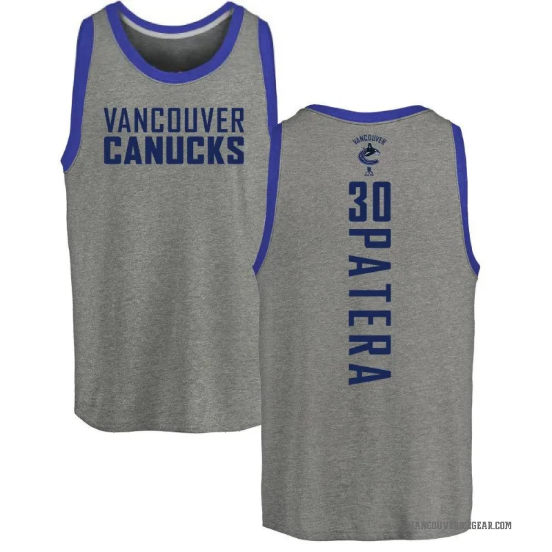 Jiri Patera Youth Ash Vancouver Canucks Backer Tank Top -