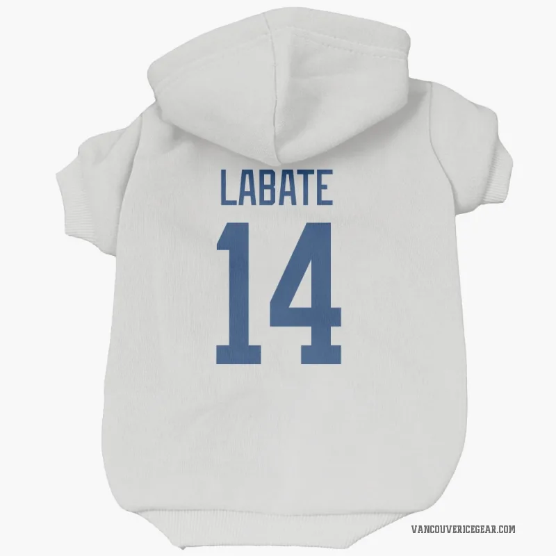 Joseph LaBate  White Vancouver Canucks  Cat & Dog Pet Hoodie