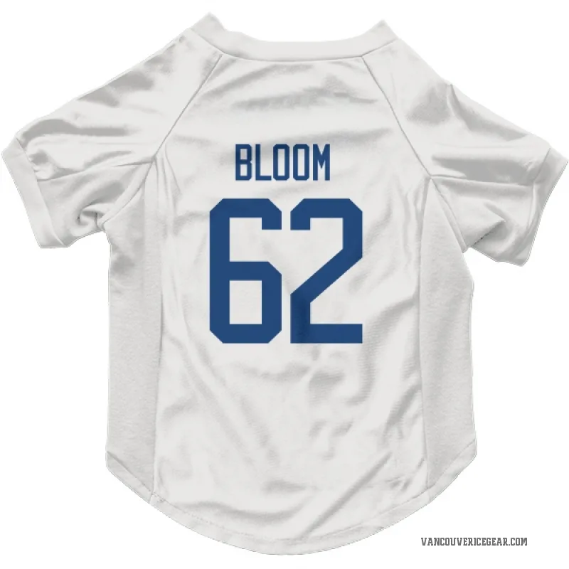 Josh Bloom  White Vancouver Canucks  Cat & Dog Pet Jersey