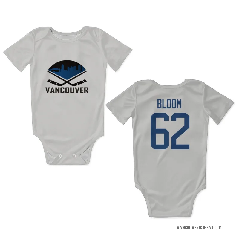 Josh Bloom  White Vancouver Canucks  Newborn & Infant Bodysuit