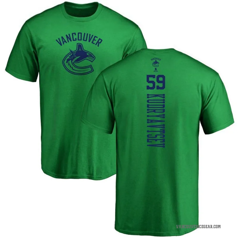 Kirill Kudryavtsev Men's Green Vancouver Canucks One Color Backer T-Shirt - Kelly