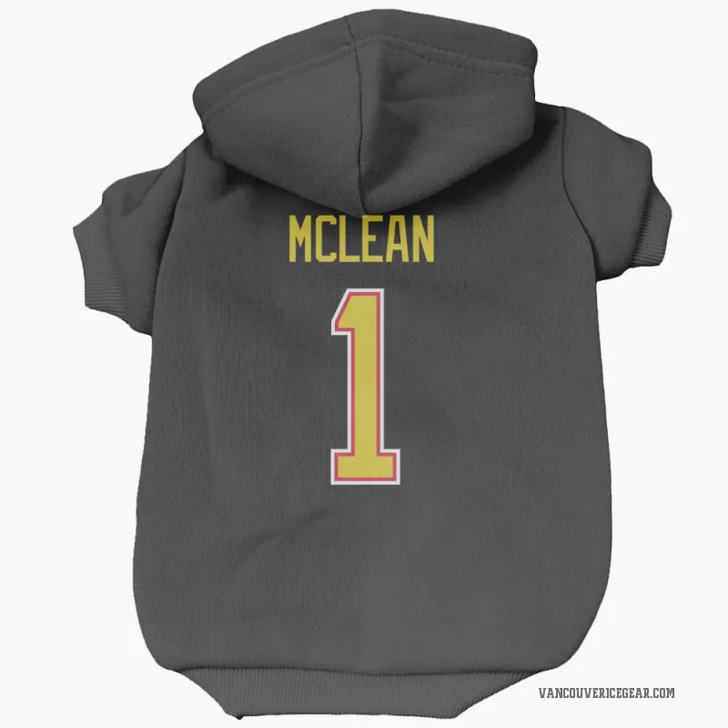 Kirk Mclean  Black Vancouver Canucks  Cat & Dog Pet Hoodie