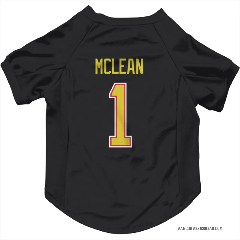 Kirk Mclean  Black Vancouver Canucks  Cat & Dog Pet Jersey