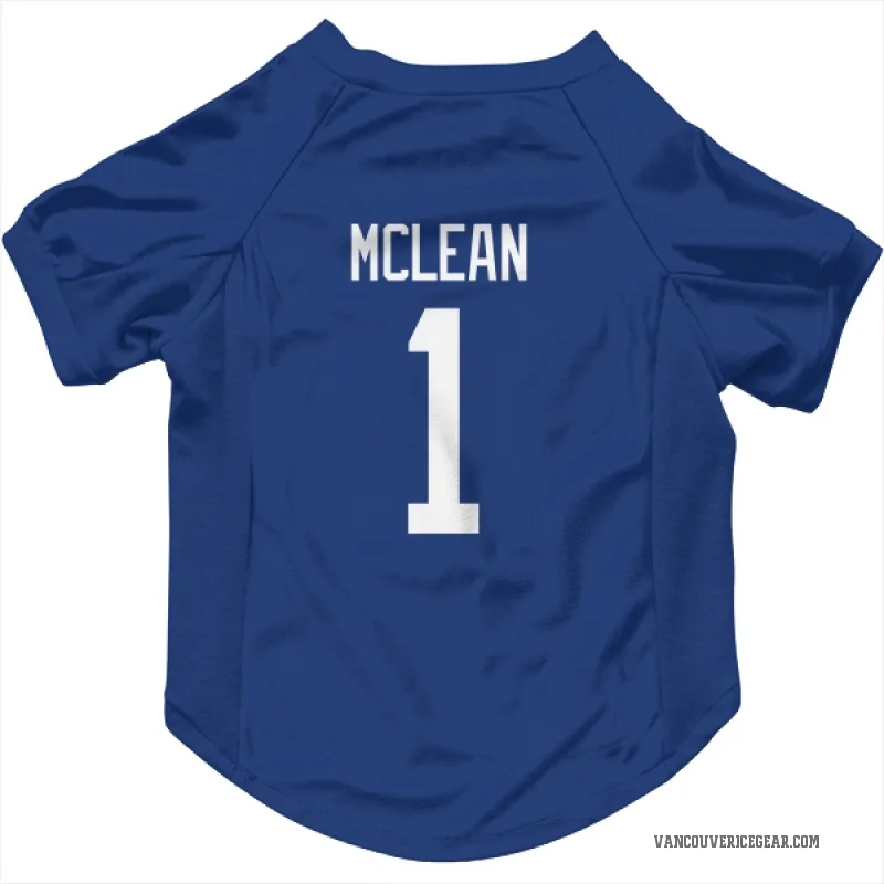 Kirk Mclean  Blue Vancouver Canucks  Cat & Dog Pet Jersey