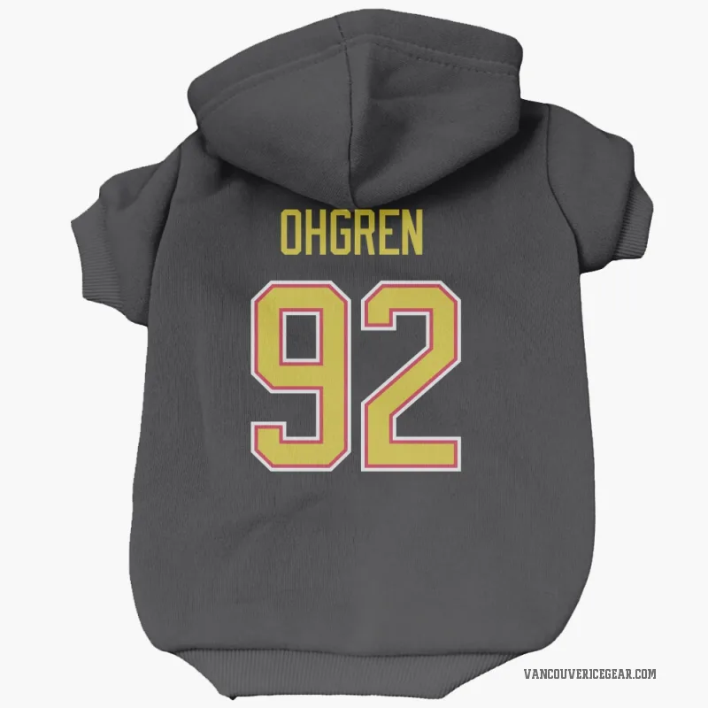 Liam Ohgren  Black Vancouver Canucks  Cat & Dog Pet Hoodie