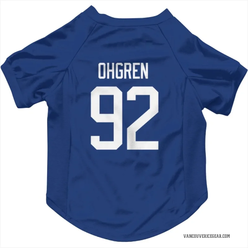 Liam Ohgren  Blue Vancouver Canucks  Cat & Dog Pet Jersey
