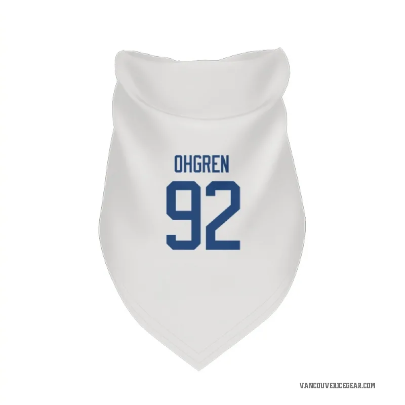 Liam Ohgren  White Vancouver Canucks  Cat & Dog Pet Bandana