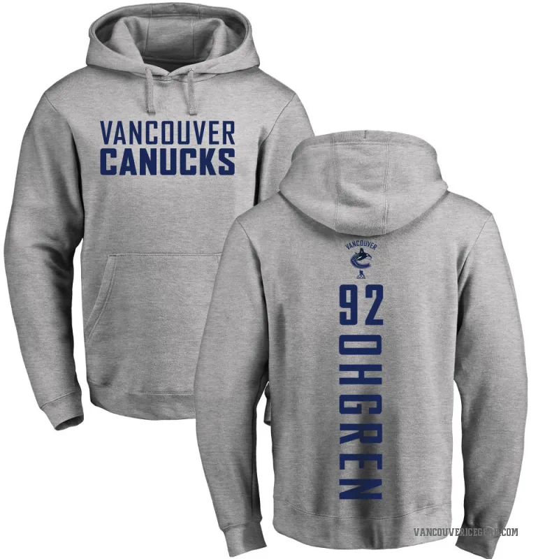 Liam Ohgren Youth Vancouver Canucks Branded Ash Backer Pullover Hoodie