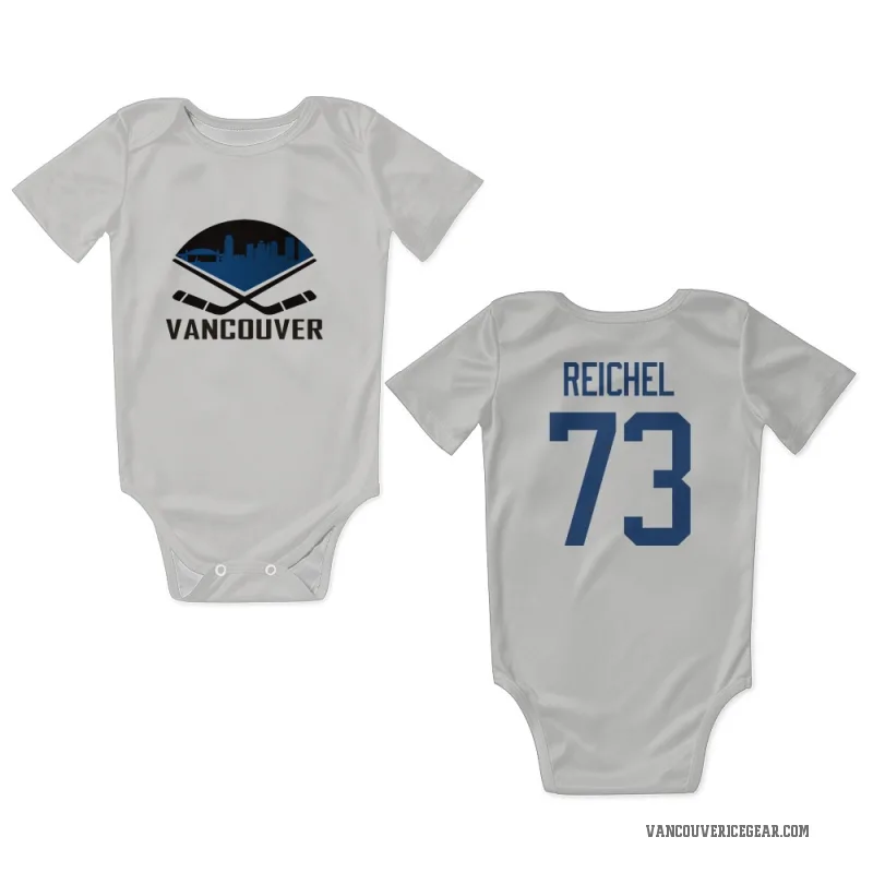 Lukas Reichel  White Vancouver Canucks  Newborn & Infant Bodysuit