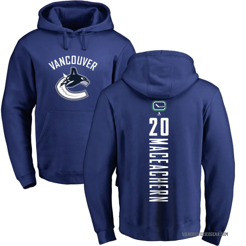 Mackenzie MacEachern Men's Royal Vancouver Canucks Branded Backer Pullover Hoodie