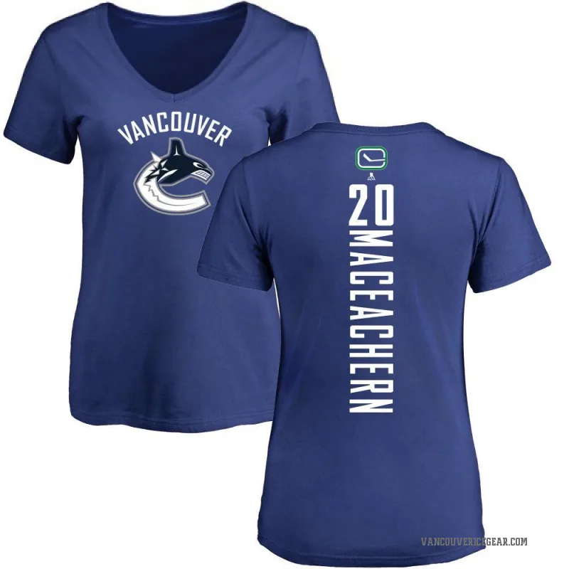 Mackenzie MacEachern Women's Blue Vancouver Canucks Backer T-Shirt -