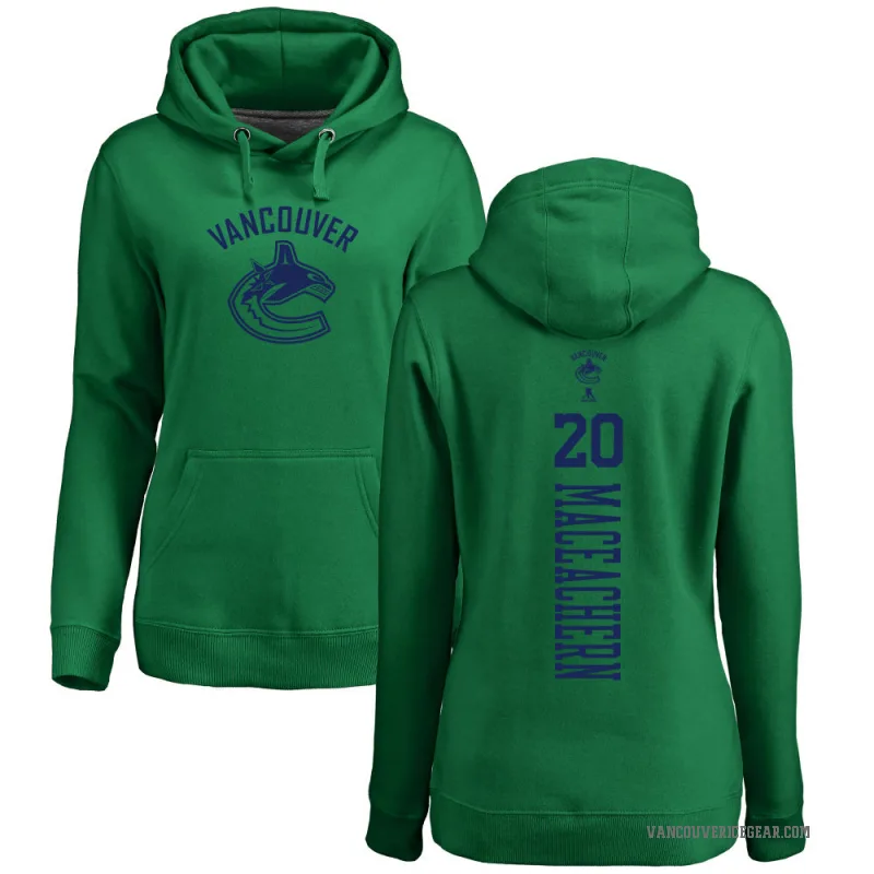 Mackenzie MacEachern Women's Green Vancouver Canucks Branded Kelly One Color Backer Pullover Hoodie