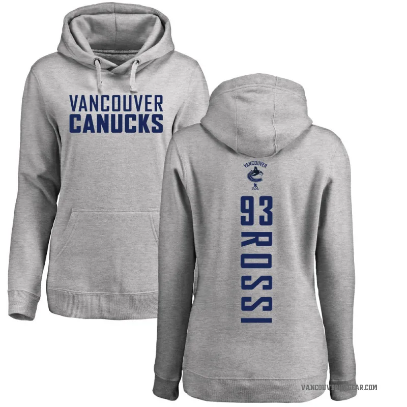Marco Rossi Women's Vancouver Canucks Branded Ash Backer Pullover Hoodie