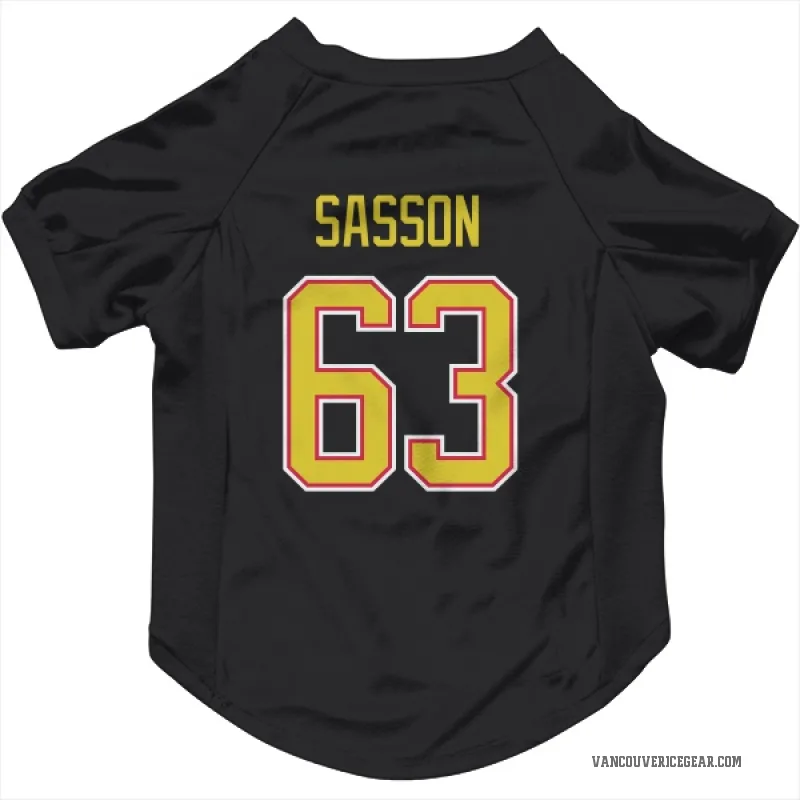 Max Sasson  Black Vancouver Canucks  Cat & Dog Pet Jersey