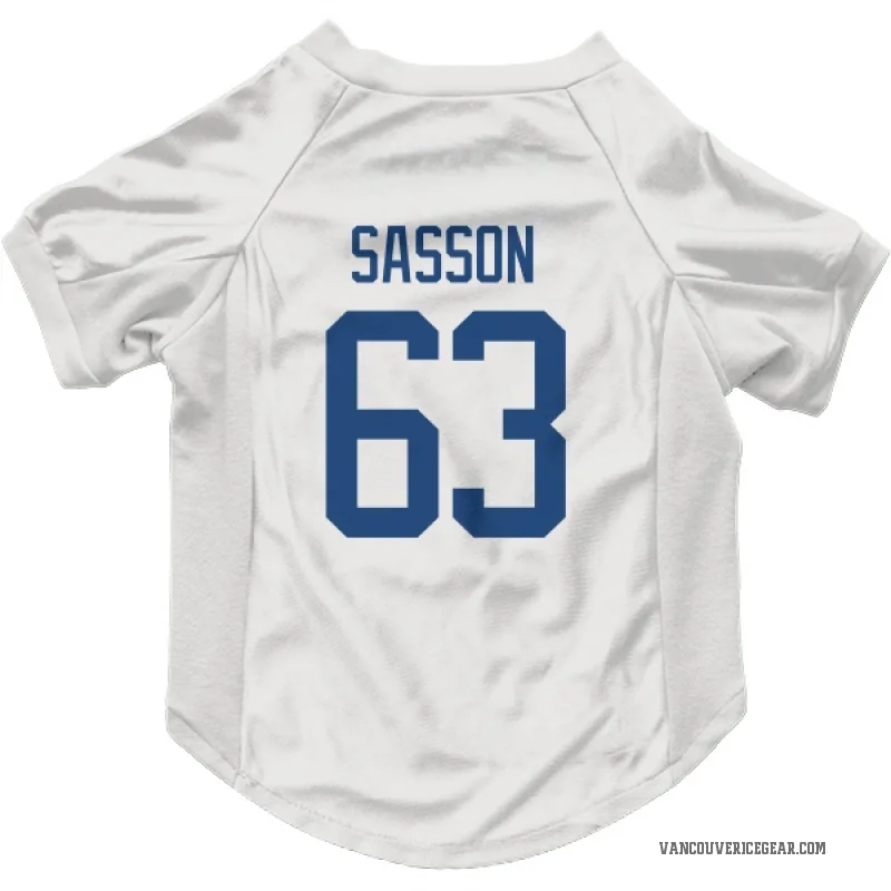 Max Sasson  White Vancouver Canucks  Cat & Dog Pet Jersey