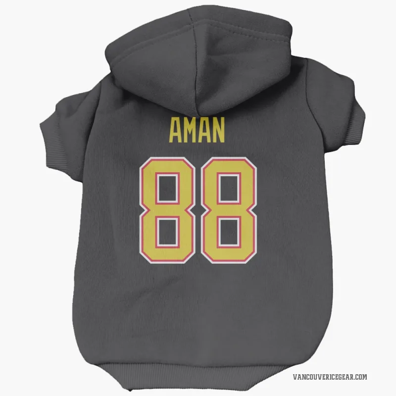 Nils Aman  Black Vancouver Canucks  Cat & Dog Pet Hoodie