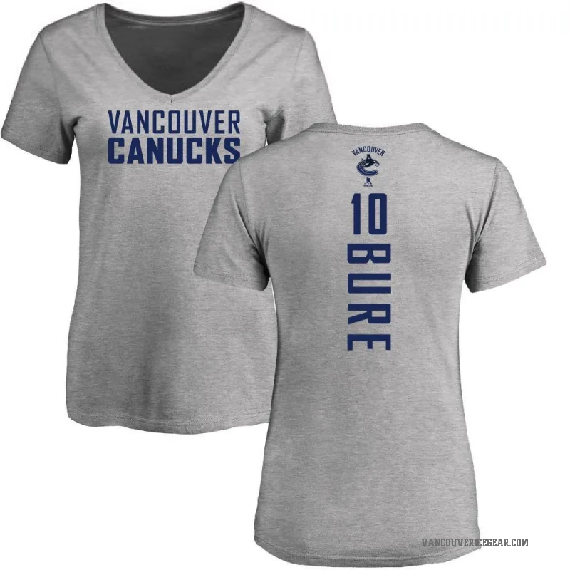 Pavel Bure Women's Ash Vancouver Canucks Backer T-Shirt -