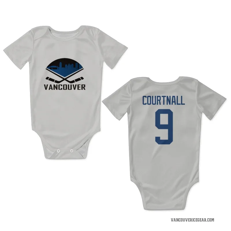 Russ Courtnall  White Vancouver Canucks  Newborn & Infant Bodysuit