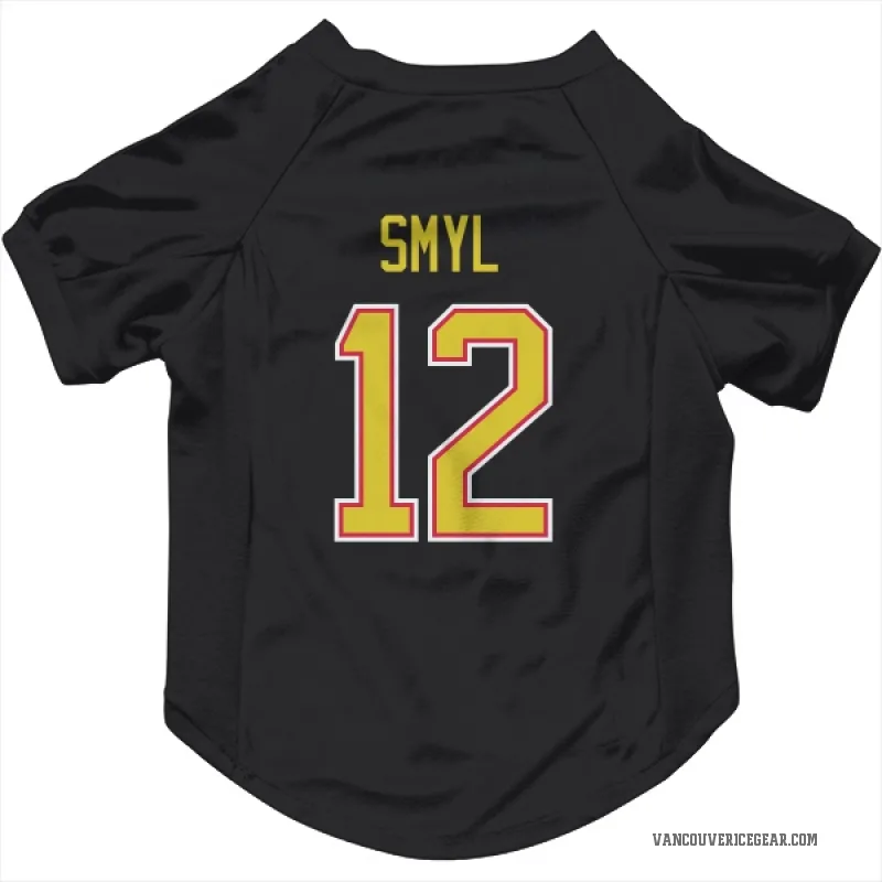 Stan Smyl  Black Vancouver Canucks  Cat & Dog Pet Jersey