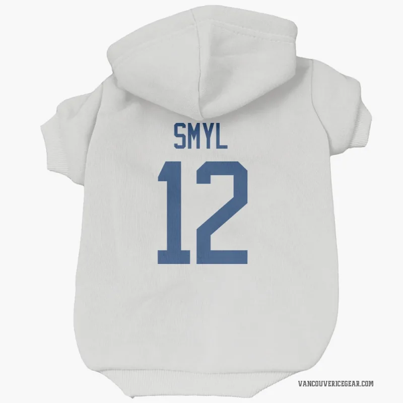 Stan Smyl  White Vancouver Canucks  Cat & Dog Pet Hoodie
