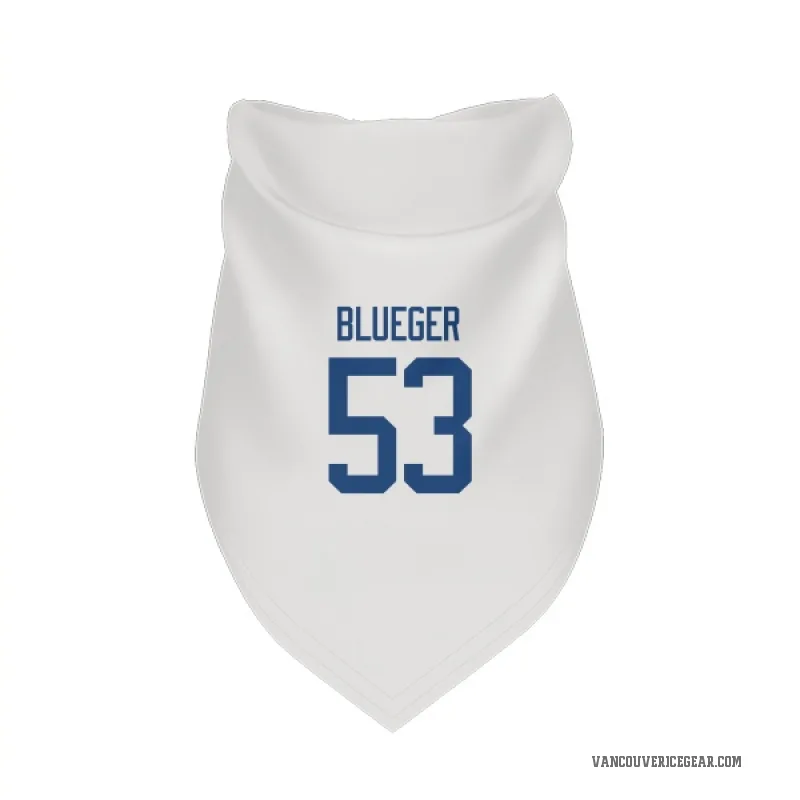 Teddy Blueger  White Vancouver Canucks  Cat & Dog Pet Bandana