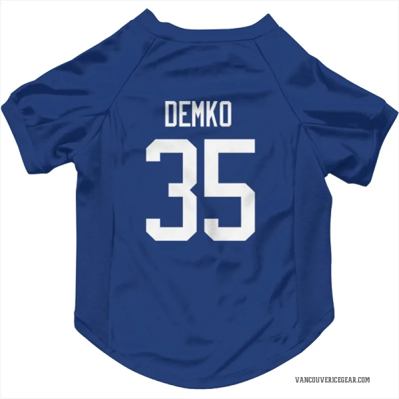 Thatcher Demko  Blue Vancouver Canucks  Cat & Dog Pet Jersey