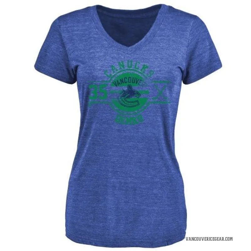 Thatcher Demko Women's Royal Vancouver Canucks Insignia T-Shirt -