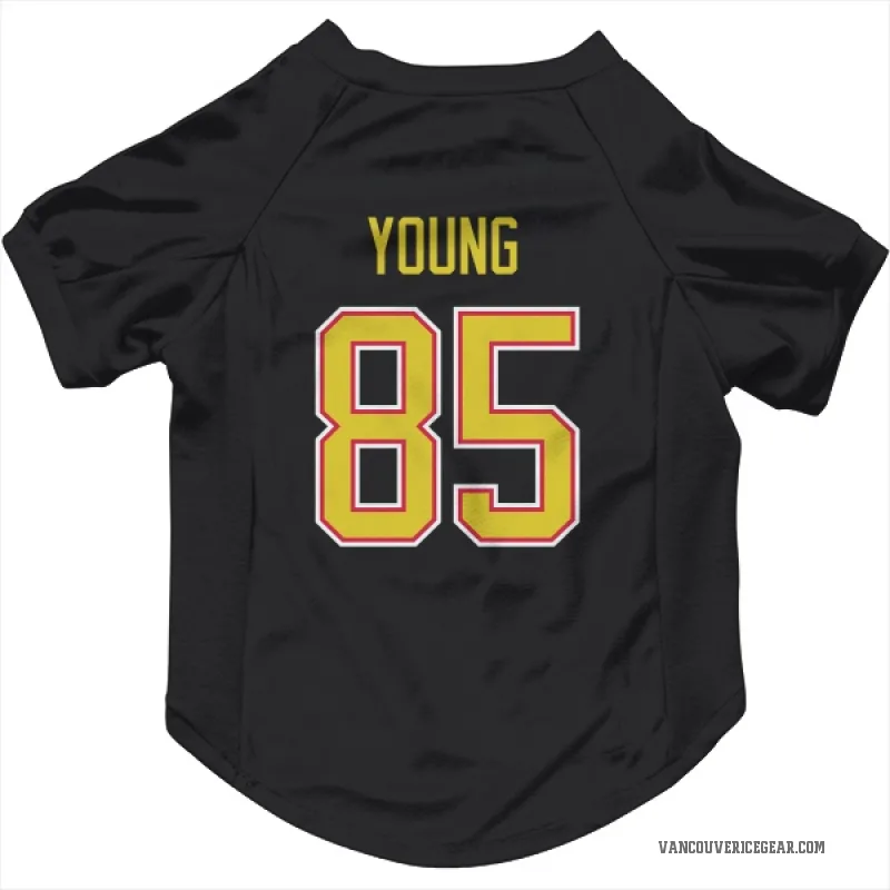 Ty Young  Black Vancouver Canucks  Cat & Dog Pet Jersey