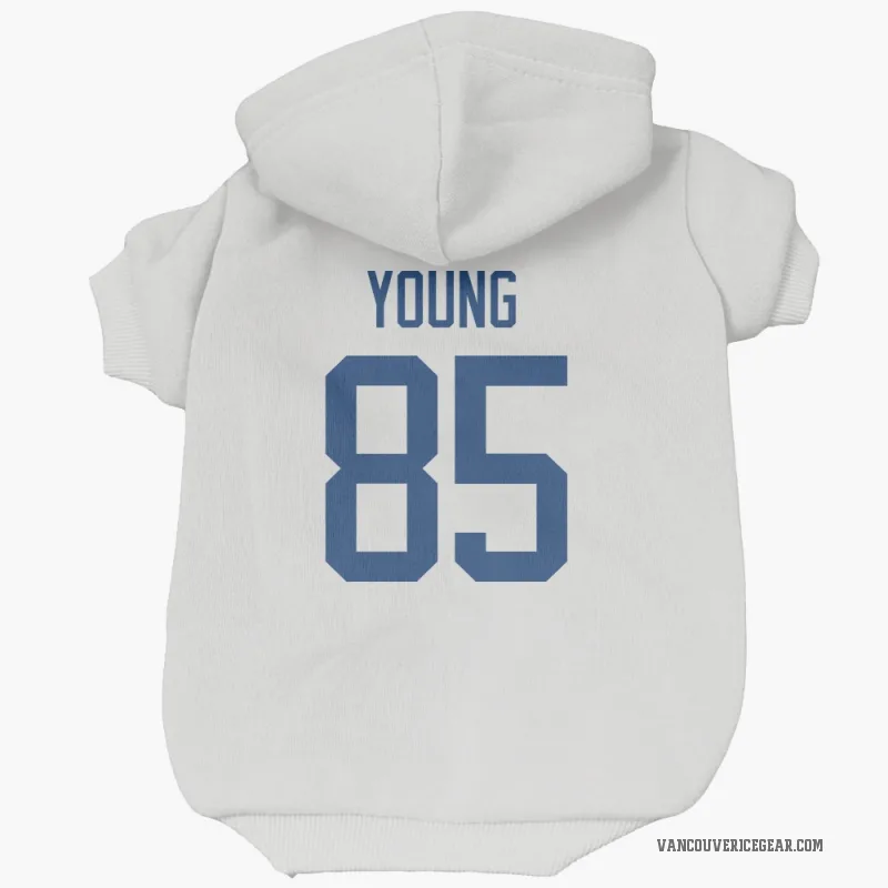 Ty Young  White Vancouver Canucks  Cat & Dog Pet Hoodie