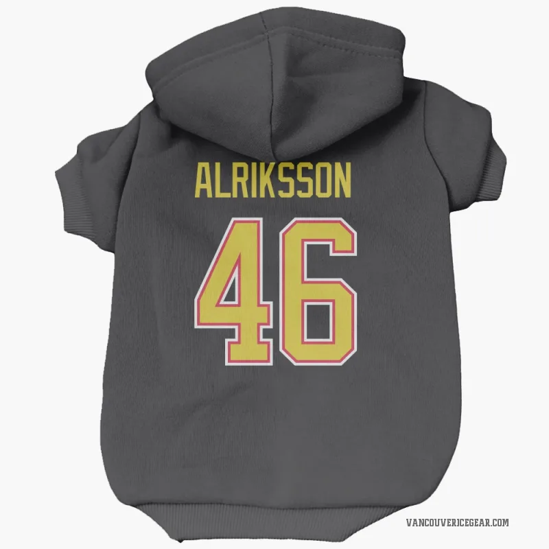 Vilmer Alriksson  Black Vancouver Canucks  Cat & Dog Pet Hoodie