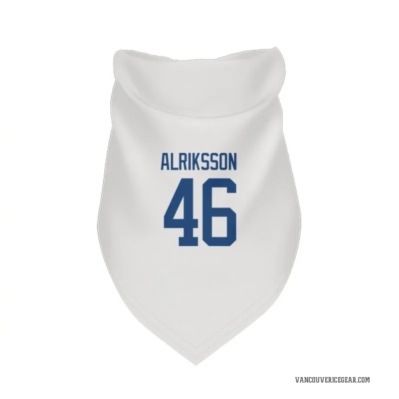 Vilmer Alriksson  White Vancouver Canucks  Cat & Dog Pet Bandana
