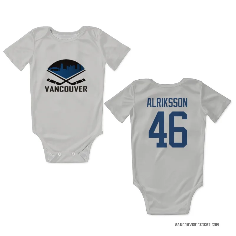 Vilmer Alriksson  White Vancouver Canucks  Newborn & Infant Bodysuit