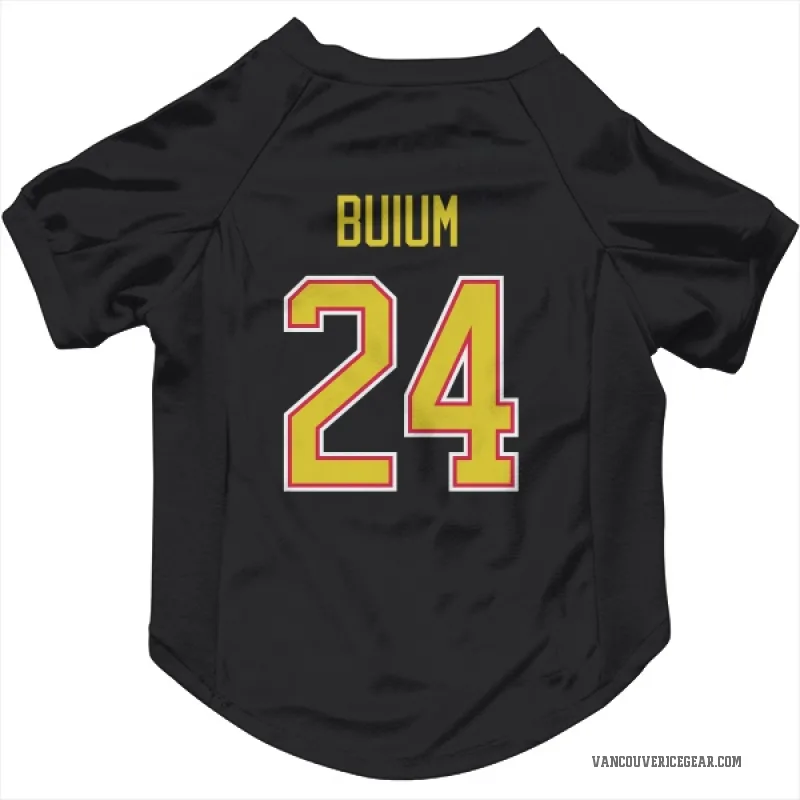 Zeev Buium  Black Vancouver Canucks  Cat & Dog Pet Jersey